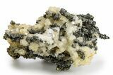 Iridescent Marcasite Stalactite with Barite - Linwood Mine, Iowa #324784-1